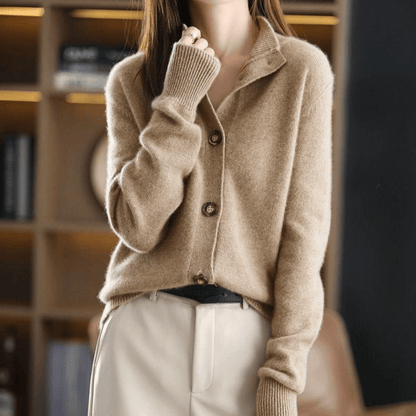 Trendy Ladies Sweater - Livia-Khaki-XS-Nora Luxe
