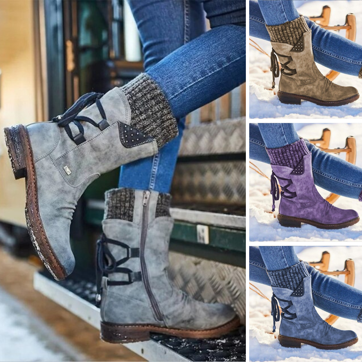 Trendy Ladies Winter Boots - Sienna-Brown-4.0-Nora Luxe