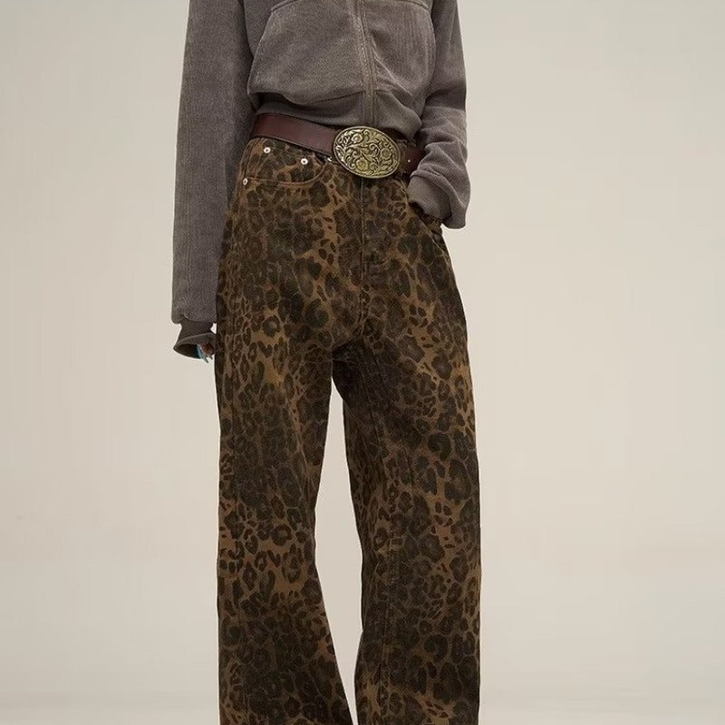 Trendy Leopard Print Jeans - Layla-Leopard-S-Nora Luxe