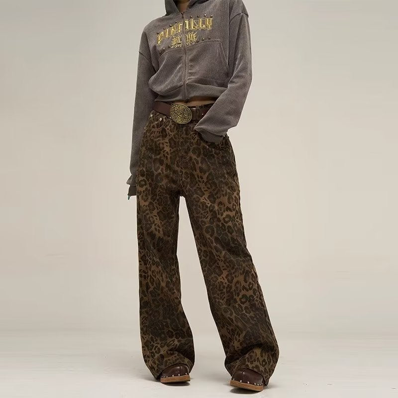 Trendy Leopard Print Jeans - Layla-Leopard-S-Nora Luxe