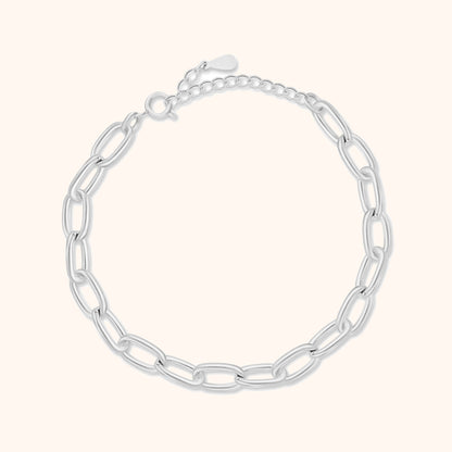 Trendy Link Bracelet - Lucia-Silver-Nora Luxe