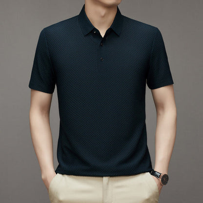Trendy Men's Polo Shirt – Finn-Dark blue-M-The Livary