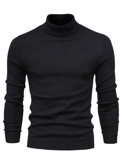 Trendy Men's Turtleneck - Lars-Black-S-Nora Luxe