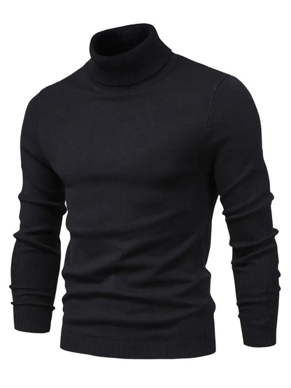 Trendy Men's Turtleneck - Lars-Blue-S-Nora Luxe