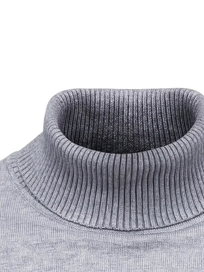 Trendy Men's Turtleneck - Lars-Blue-S-Nora Luxe