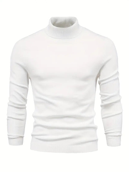 Trendy Men's Turtleneck - Lars-White-S-Nora Luxe