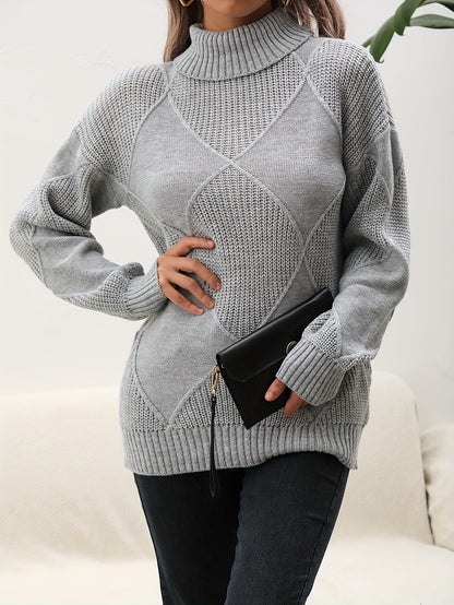 Trendy Plain Turtleneck - Selena-Yellow-S-Nora Luxe