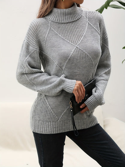 Trendy Plain Turtleneck - Selena-Yellow-S-Nora Luxe