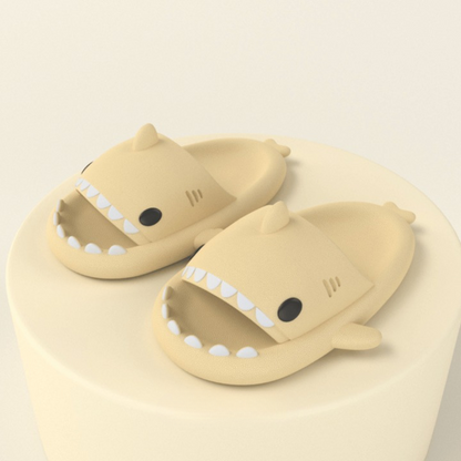 Trendy SoftSteps Sharkies Slipper – Soft, Cushioned & Buy 1 Get 1 Free-Light yellow-3.5-4.5-The Livary