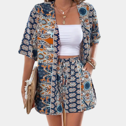 Trendy Two-Piece Summer Set for Women - Noëlle-XS-Nora Luxe