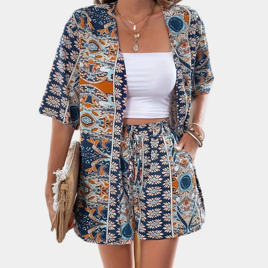 Trendy Two-Piece Summer Set for Women - Noëlle-XS-Nora Luxe