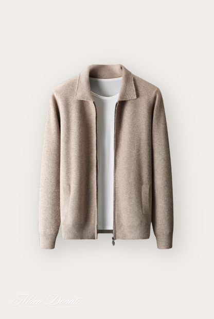 Trendy Warm Men's Pullover - Arthur-Light brown-S-Nora Luxe