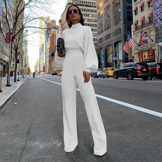 Trendy Women's Jumpsuit - Evelyn-White-S-Nora Luxe