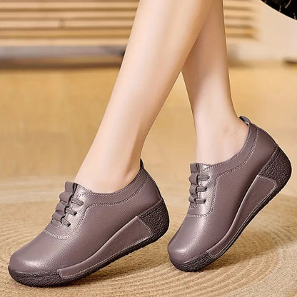 Trendy Women's Tennis Shoes - Marisela-Beige-2.5-Nora Luxe