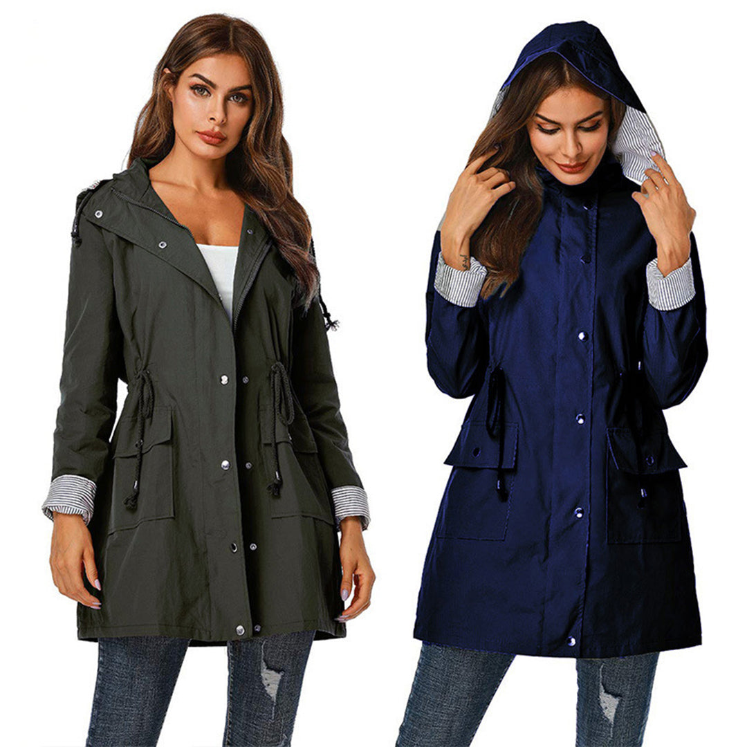 Trendy Women's Windbreaker - Lilac-Black-S-Nora Luxe