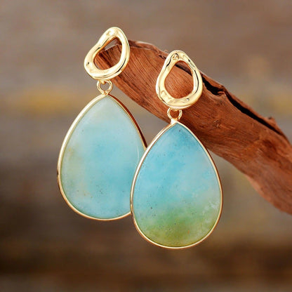 Tropical Amazonite Earrings - Amara-Nora Luxe