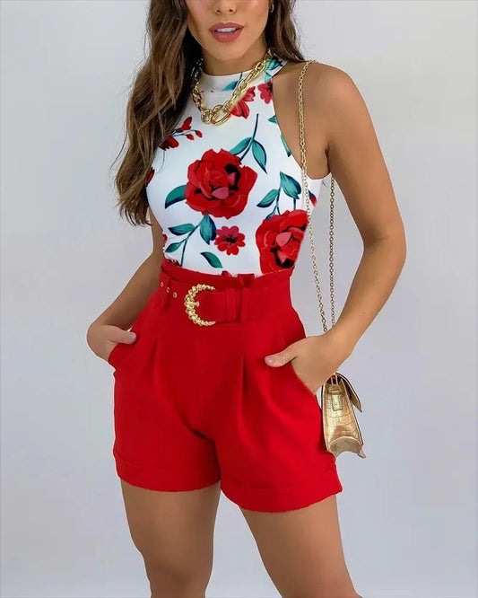 Two-Piece Summer Set for Women – Florina-Green-S-Nora Luxe