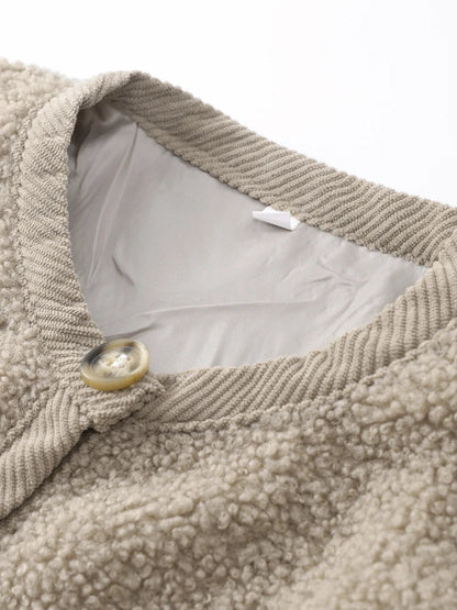 Ultra Soft Cardigan Vest - CozyTeddy-Black-S-Nora Luxe