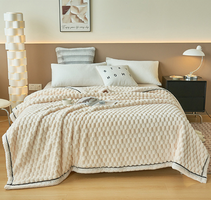 Ultra Soft Comfy Blanket - Eloise-White-Small 48.03 × 77.95 in-Nora Luxe