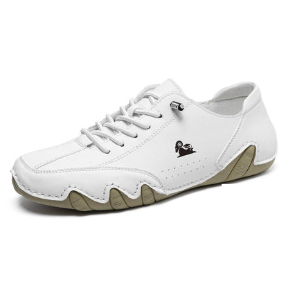 Unisex Leather Barefoot Shoes – BareMotion-White-4-Nora Luxe