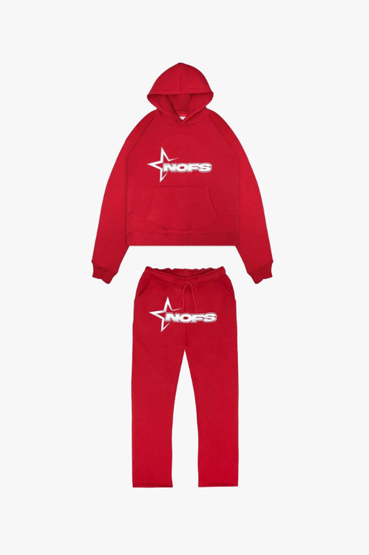 Unisex Tracksuit with Hoodie - Nova-Red-S-The Livary