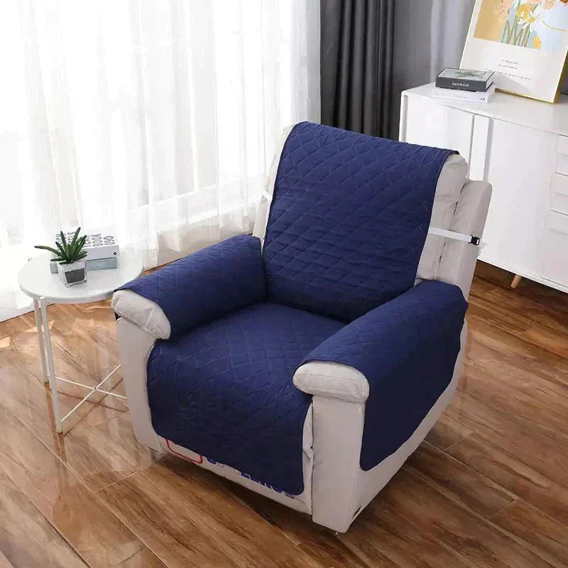 Universal Soft Armchair Cover - FlexCover-Dark Blue-S-Nora Luxe
