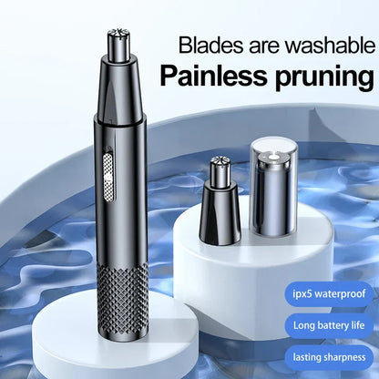 USB Rechargeable Nose Hair Trimmer - TrimPro-Blue-Nora Luxe