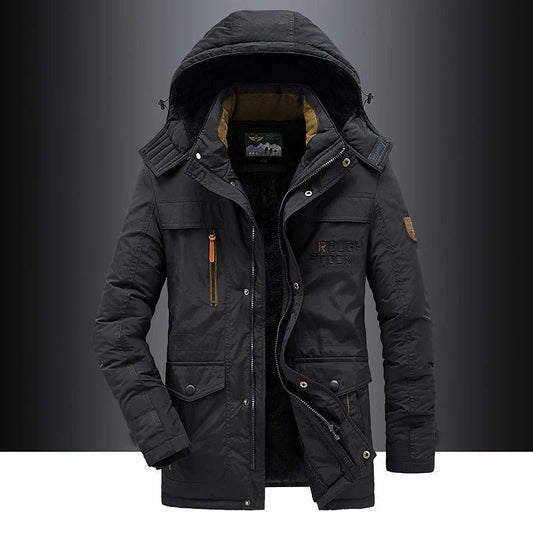 Men's parka with fleece lining – Leventis