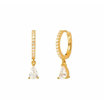 Versatile Earring Set - Aurora-Gold-Modern CZ Hoop-Nora Luxe
