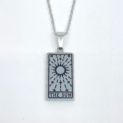 Vintage Tarot Card Lucky Charm - Seraphina-Sun-Silver-Nora Luxe
