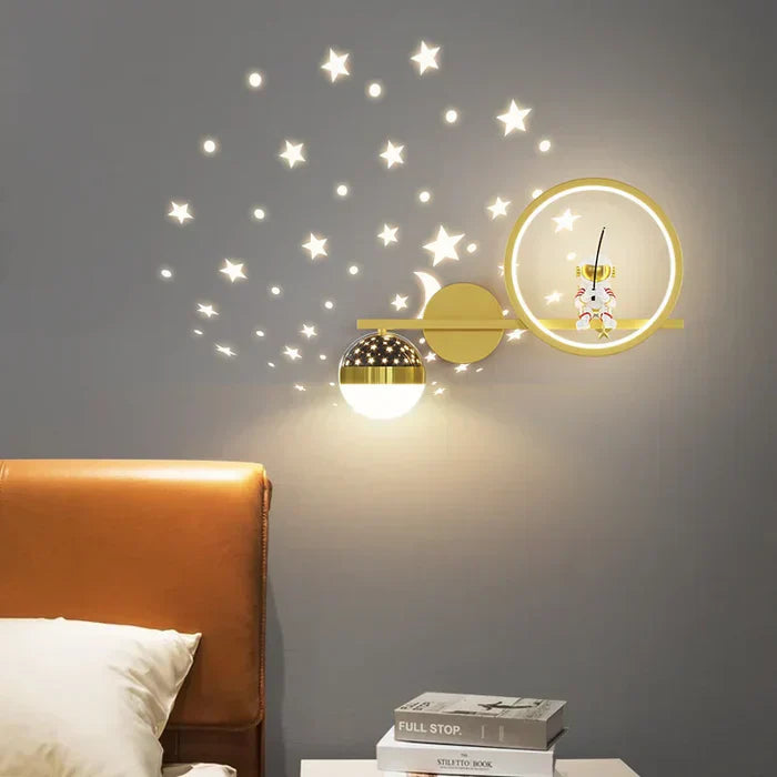Wall lamp for children's room - GlowNest-Black Right-Three Colors-Nora Luxe