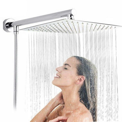 Wall-mounted Rain Shower - RainFlow Ultra-S-Square-Nora Luxe