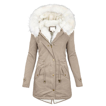 Warm and Stylish Winter Coat - Elin-Khaki-S-Nora Luxe