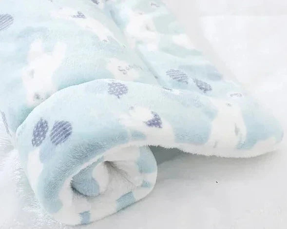 Warm Cat Blanket - SnuggleSoft-Blue & pool berries-S-Nora Luxe