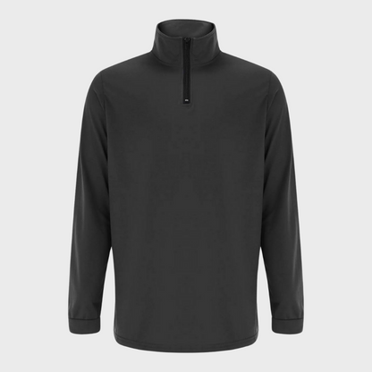 Warm Men's Sweater with Zip - Elias-Black-S-Nora Luxe
