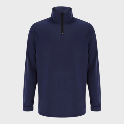 Warm Men's Sweater with Zip - Elias-Black-S-Nora Luxe
