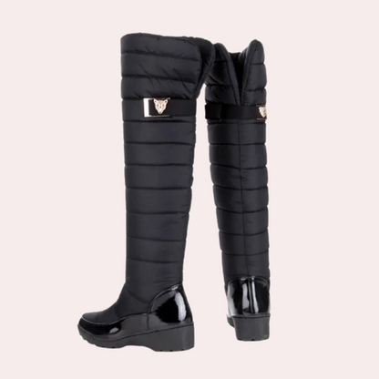 Warm Overknee Boots with Timeless Style - Sofia-Black-3-Nora Luxe