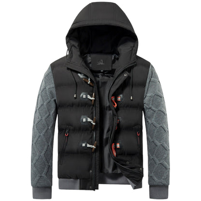 Warm Winter Jacket for Men - Thorvald-Black-S-Nora Luxe