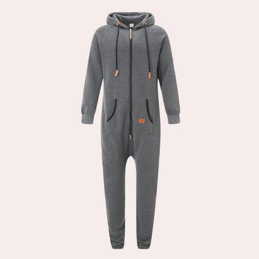 Warm Winter Jumpsuit for Men - Axel-Green-S-Nora Luxe