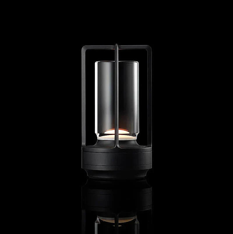 Waterproof and Portable Crystal Table Lamp - AuroraGlow-Black-3 Colors - Touch Control-Nora Luxe
