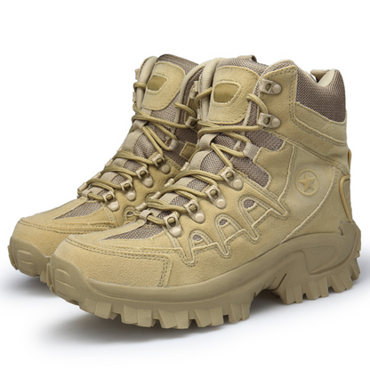 Waterproof Boots - TacticalPro-Khaki-5.0-Nora Luxe