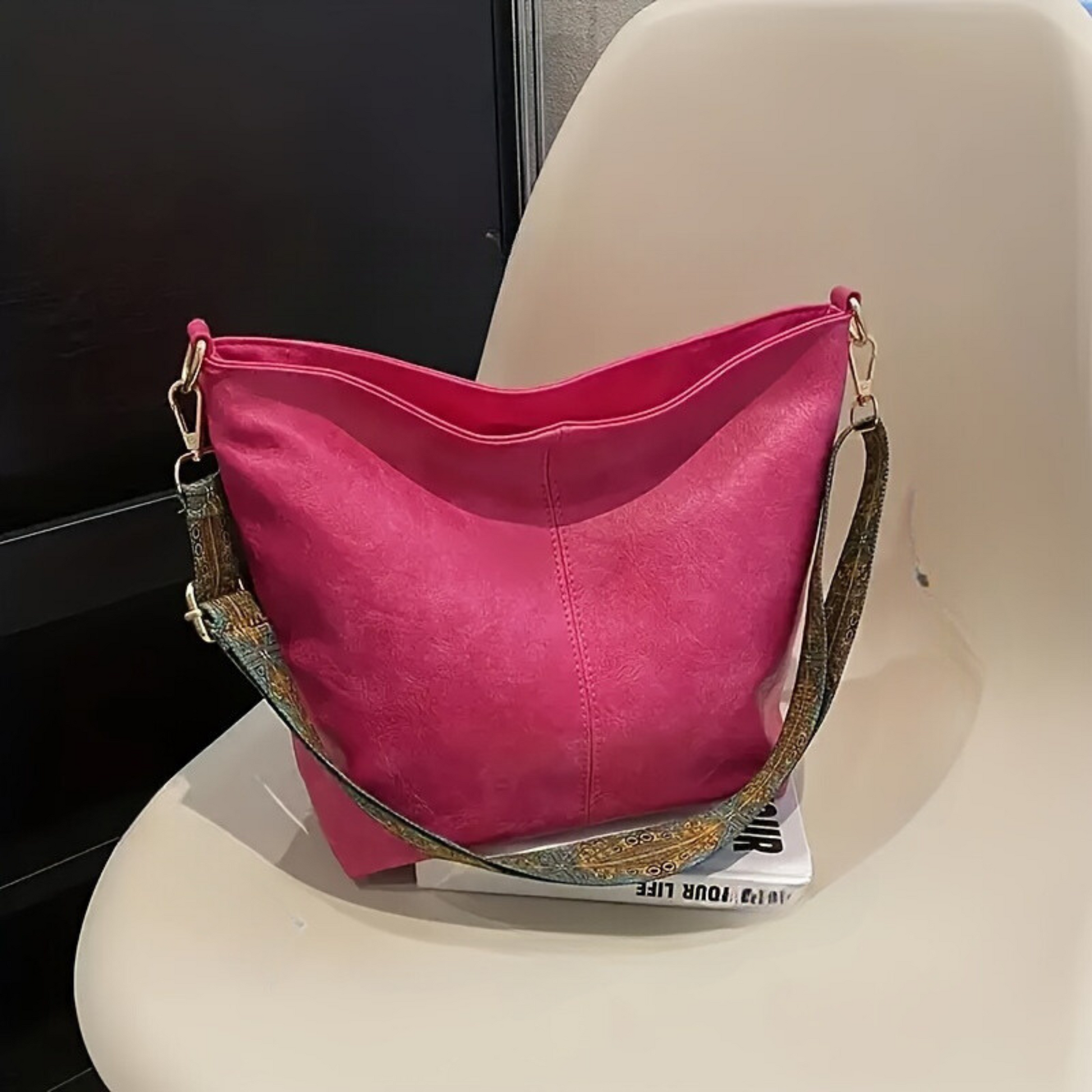 Waterproof Leather Handbags - Mia-Pink-Nora Luxe
