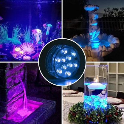 Waterproof LED Underwater Light with Remote Control - GlowRipple-1 + 1 FREE-The Livary