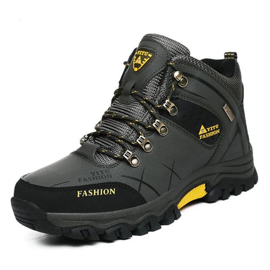Waterproof Men's Boots with Ergonomic Sole - Victor Winter Guard-Olive Green-8.0-Nora Luxe