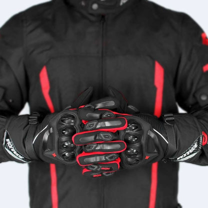 Waterproof Motorcycle Gloves for Winter - ShieldRide-Black-M-Nora Luxe
