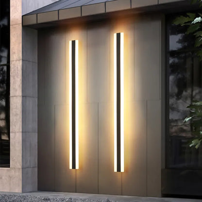 Waterproof Outdoor Wall Lamp - AquaLume-Warm White-11.81 × 3.54 in 9W-Nora Luxe