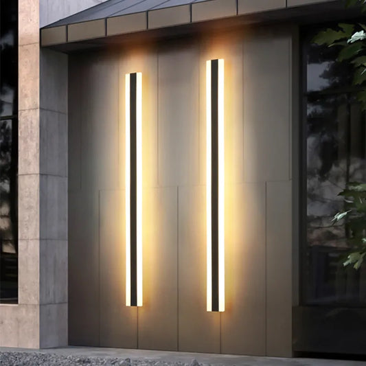 Waterproof Outdoor Wall Lamp - AquaLume-Warm White-11.81 × 3.54 in 9W-Nora Luxe