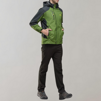 Waterproof Wind Jacket for Men - StormGuard-Blue-L-Nora Luxe