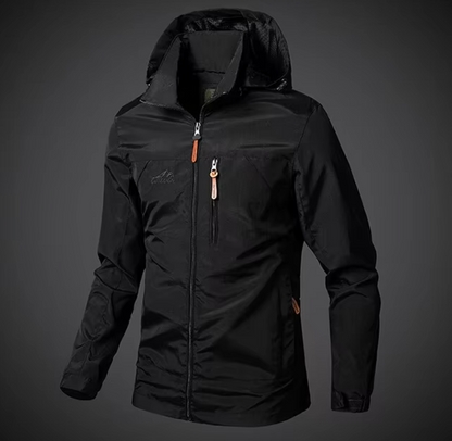 Waterproof & Windproof Men's Jacket – Arvid-Black-S-Nora Luxe