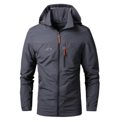 Waterproof & Windproof Men's Jacket – Arvid-Gray-S-Nora Luxe